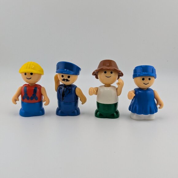 🧸 Vintage Li'l Playmate Figure Bundle - Construction Worker, Pilot, Female - Picture 1 of 3